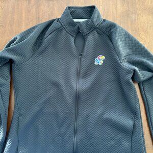 KU Adidas Golf Full Zip Jacket
